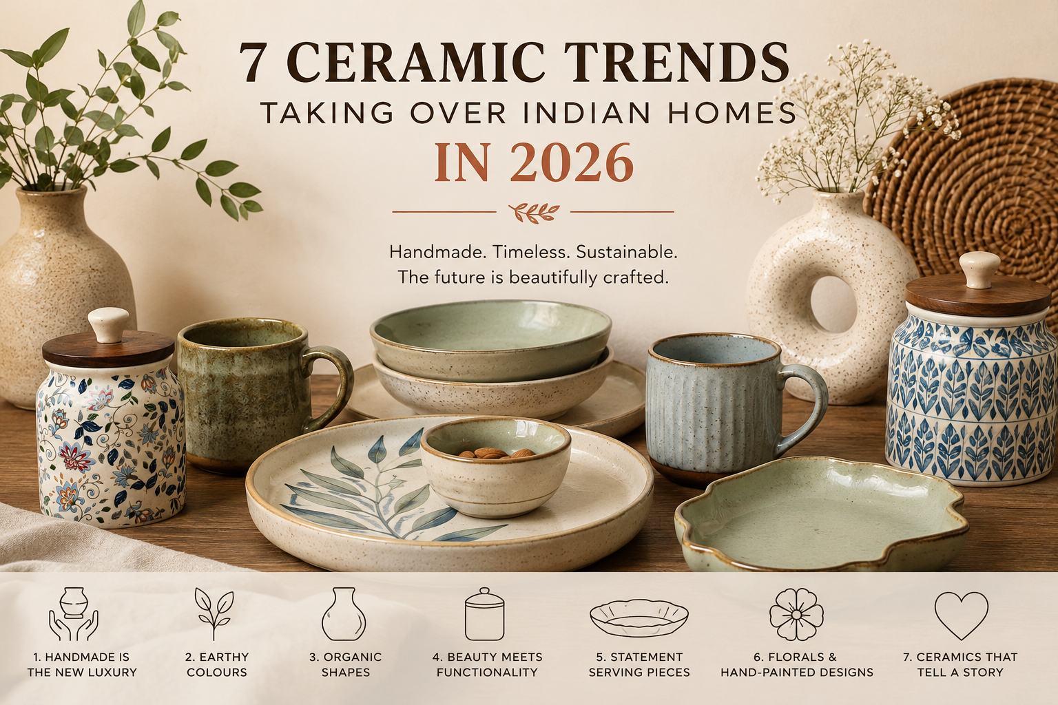 7 Ceramic Trends Taking Over Indian Homes in 2026