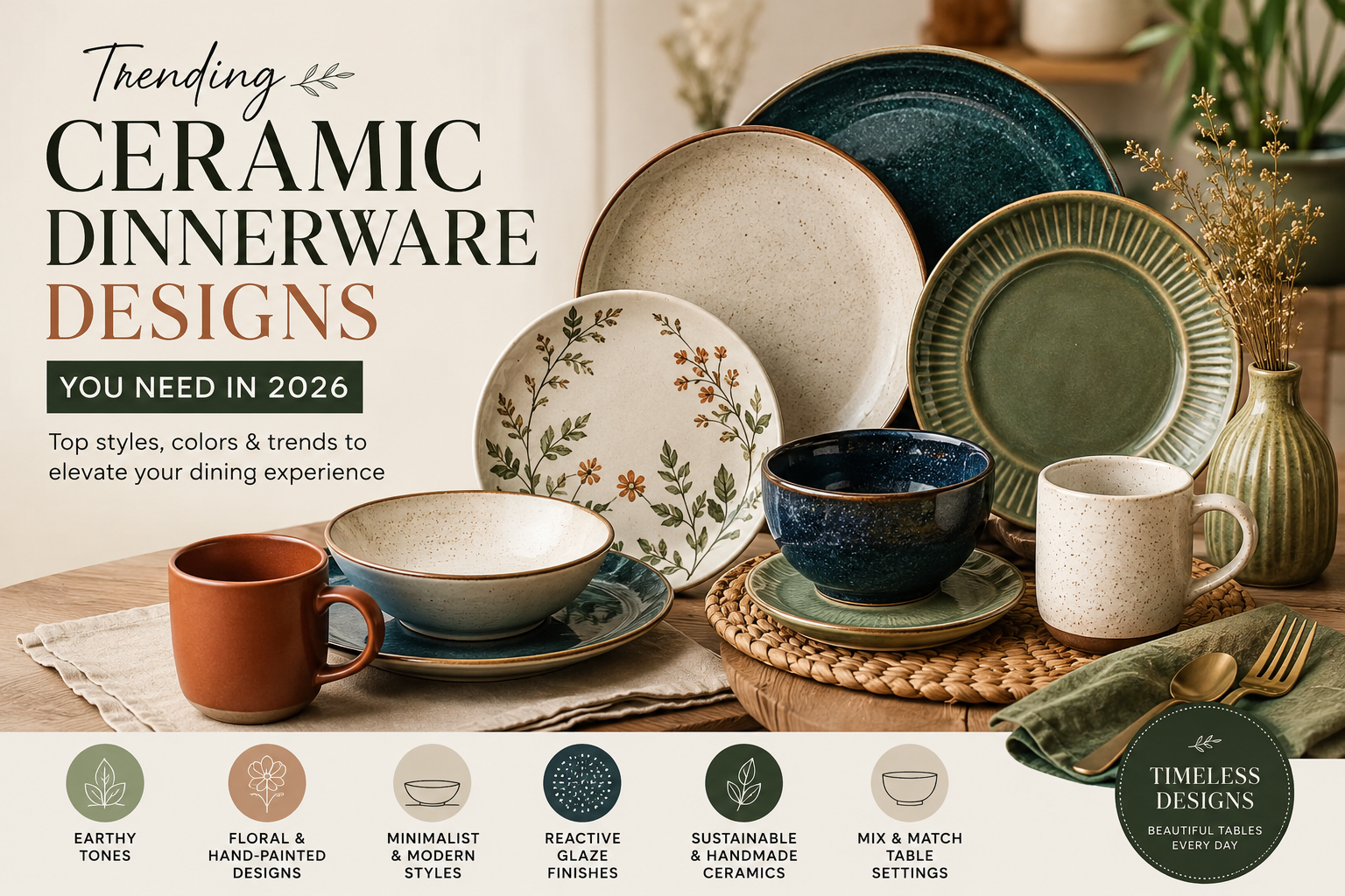 Trending Ceramic Dinnerware Designs You Need in 2026