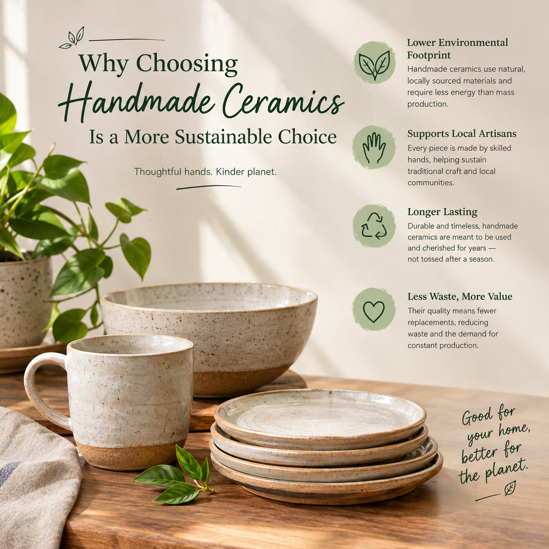 Why Choosing Handmade Ceramics Is a More Sustainable Choice