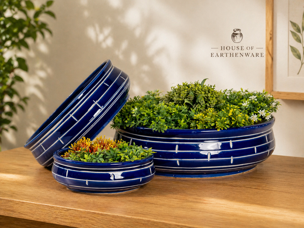 Ceramic Planter Set (Set of 3 – Big, Medium & Small)