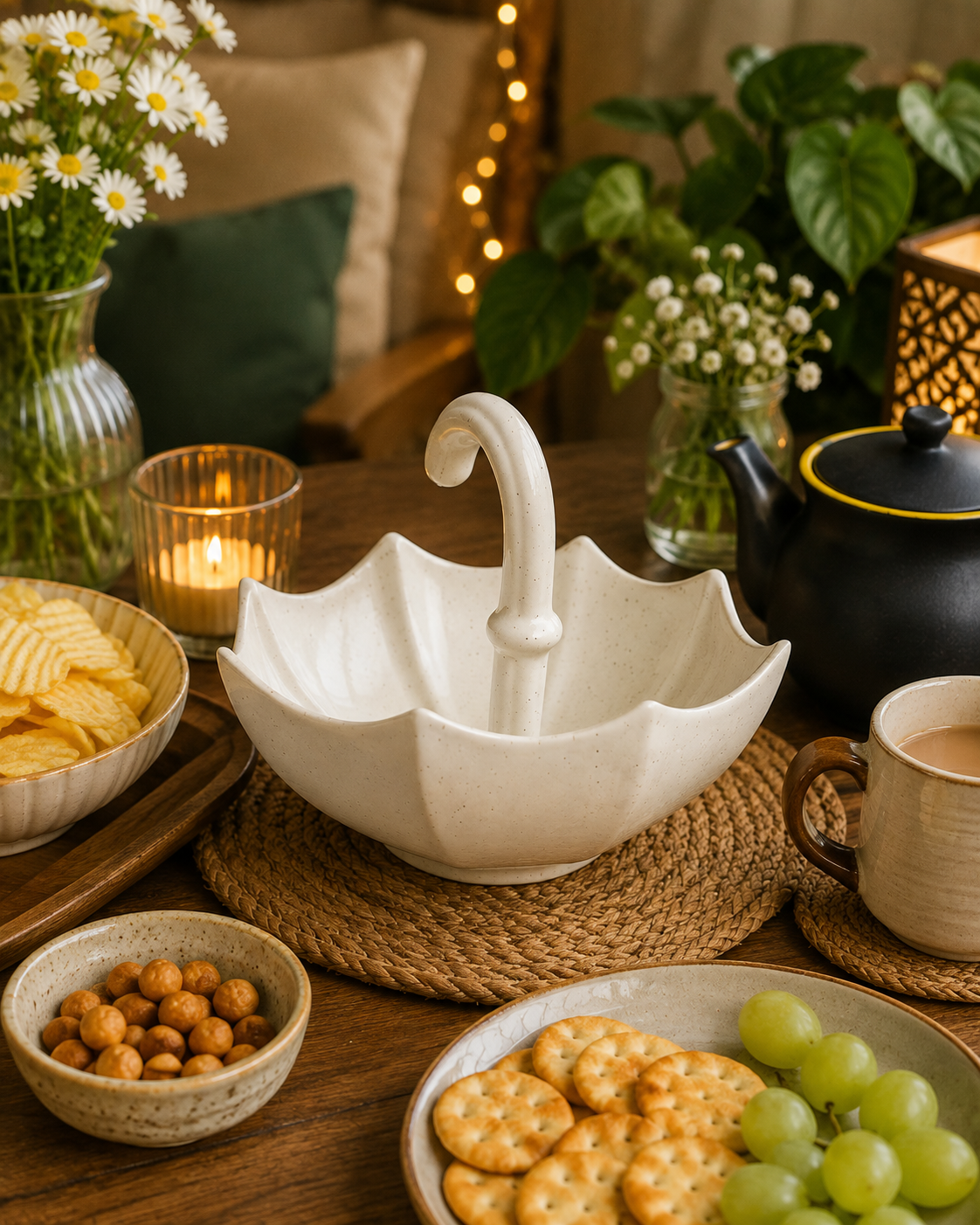 Umbrella Ceramic Platter