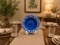 Blue Artisan Ceramic Pasta Plate