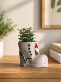 Cute Boot Shape Mini Planter – Decorative Succulent Pot
