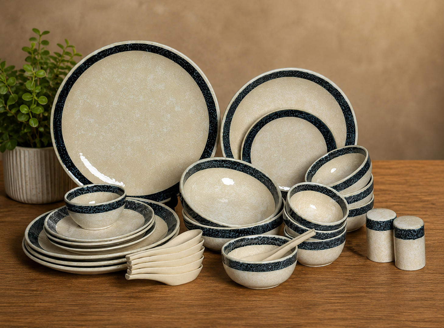 Handcrafted ceramic dinner set