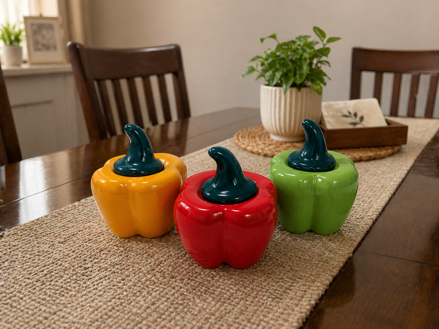 Capsicum Ceramic Storage Jar Set 🌶️