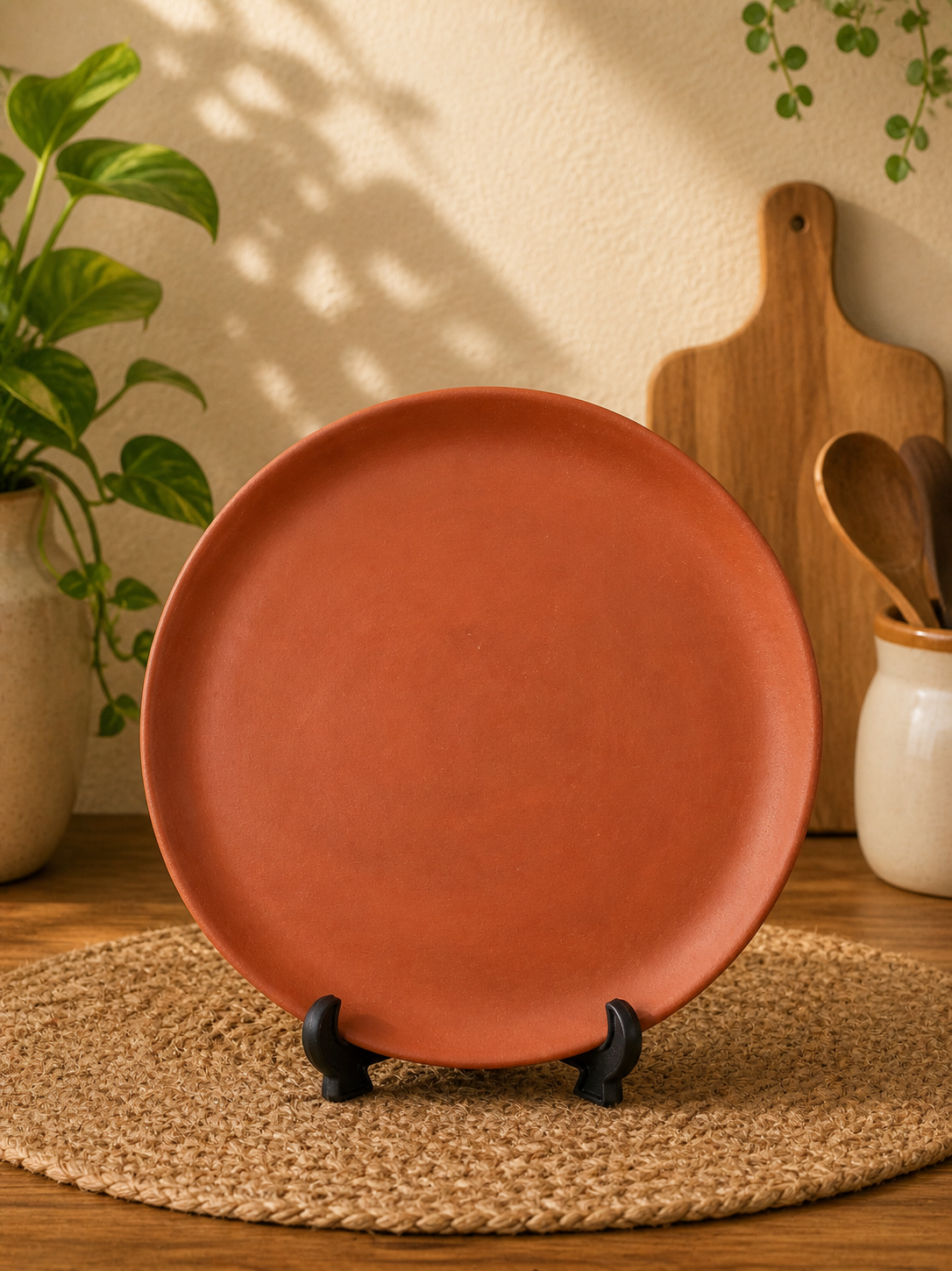 Handcrafted Terracotta Serving Plate – 11 Inch