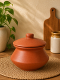 Terracotta Handcrafted Storage Pot with Lid