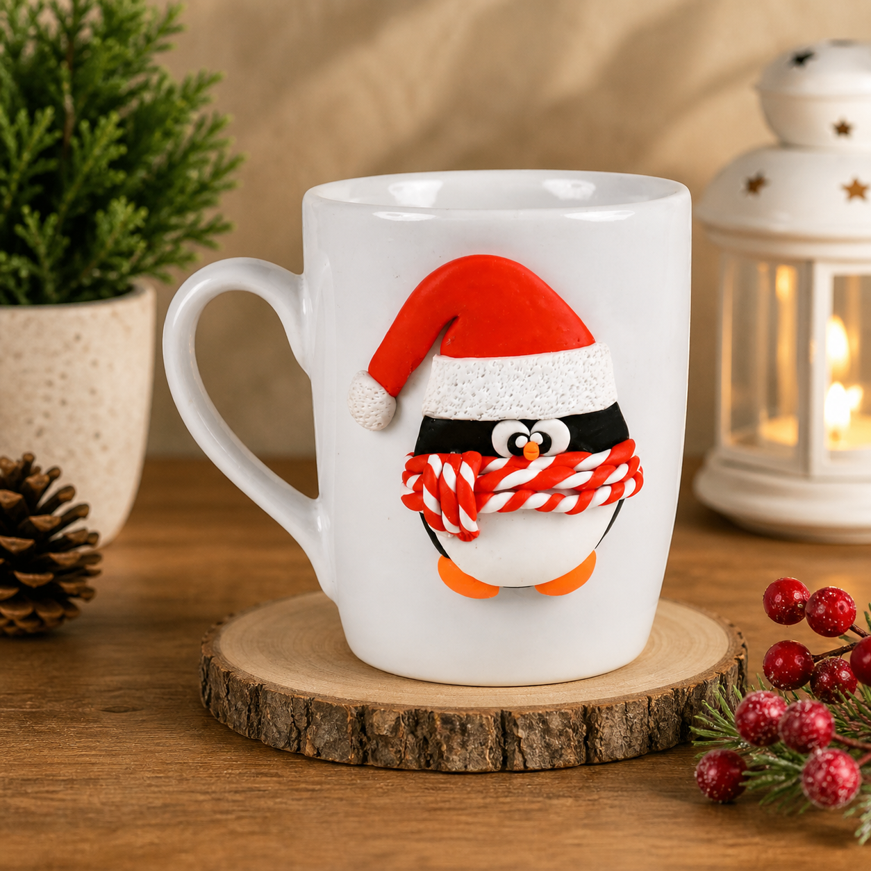 Christmas Penguin Ceramic Mug