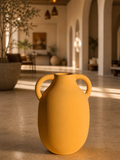 Minimalist Dual-Handle Ceramic Vase