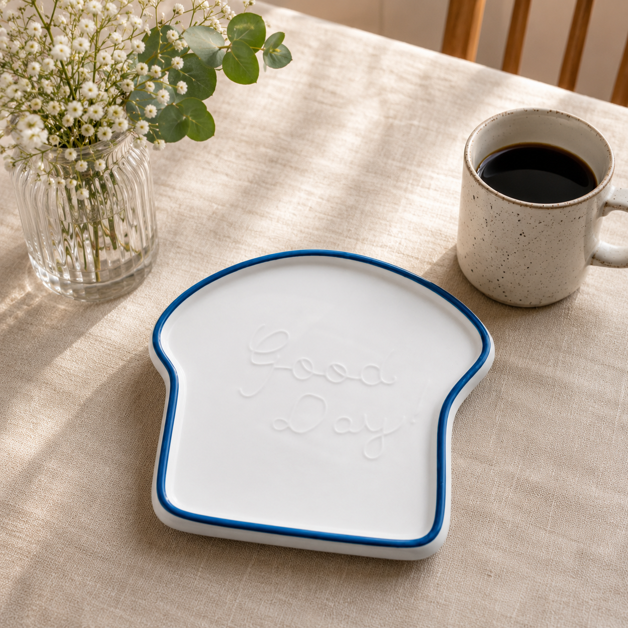 Good Day Ceramic Breakfast Platter