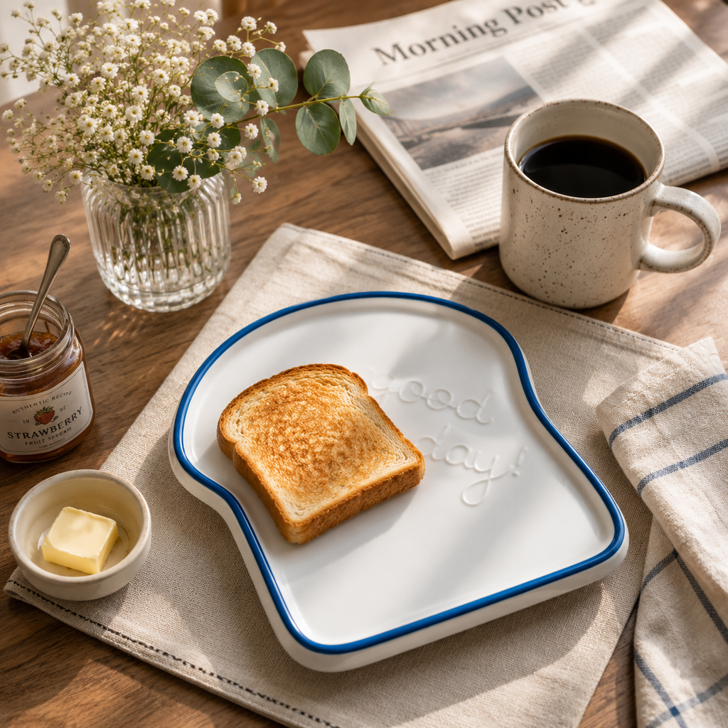 Good Day Ceramic Breakfast Platter