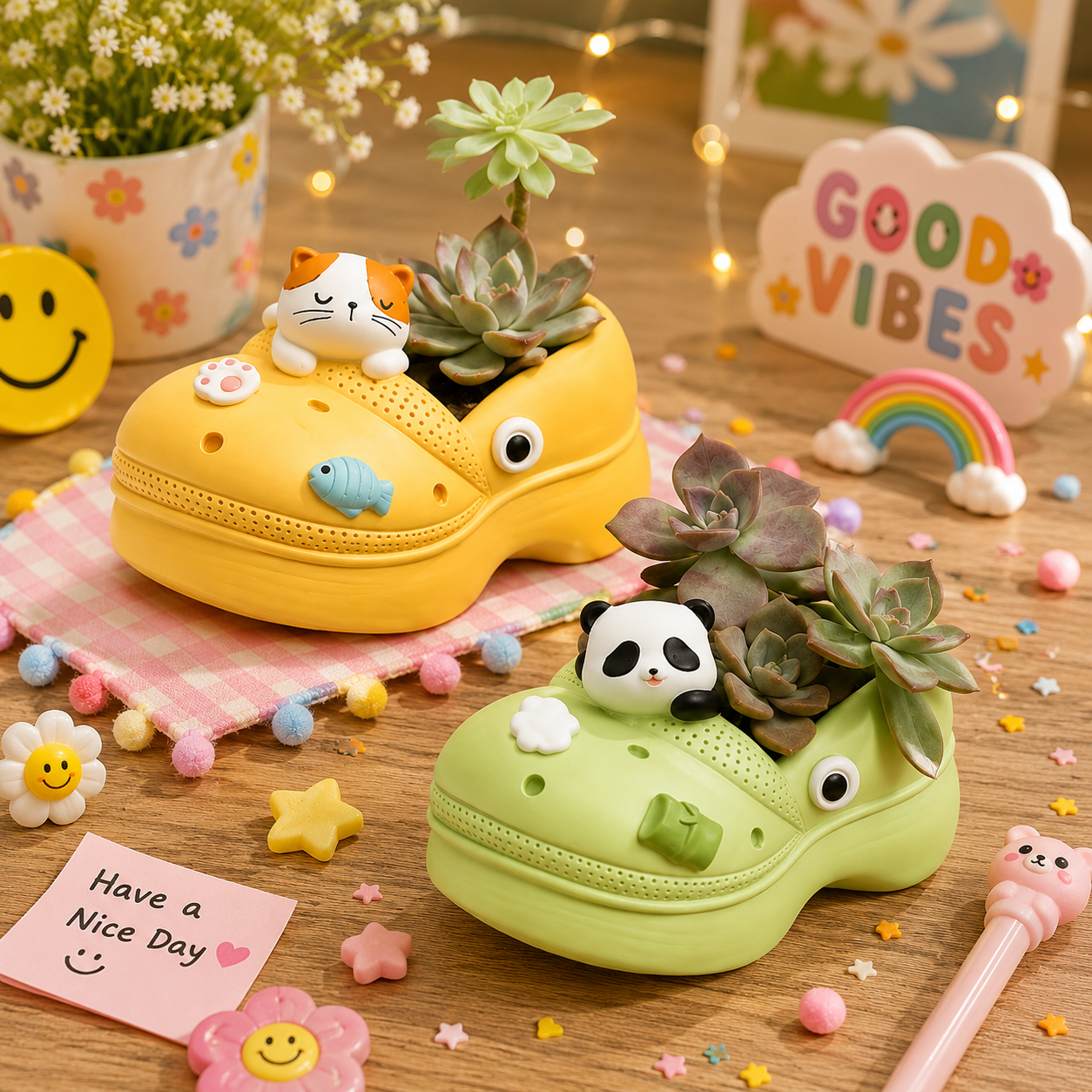 Cute Clog Succulent Planter – Made on Order