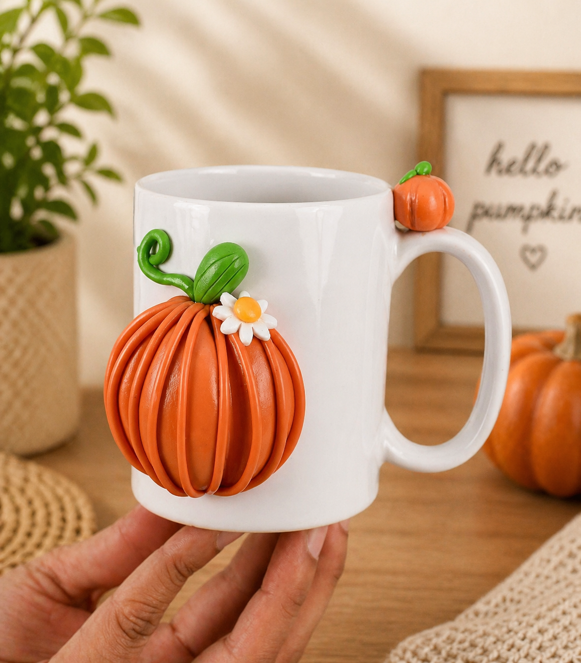 Fruit-Themed Handmade Ceramic Coffee Mug