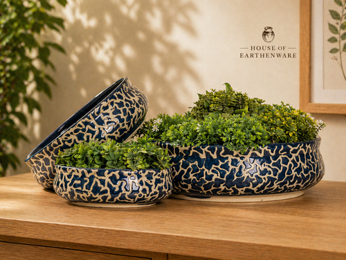 Ceramic Planter Set (Set of 3 – Big, Medium & Small)