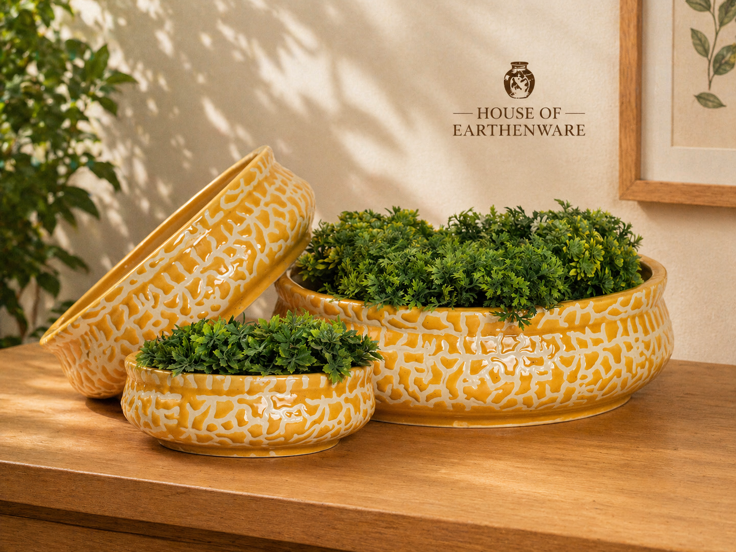 Ceramic Planter Set (Set of 3 – Big, Medium & Small)