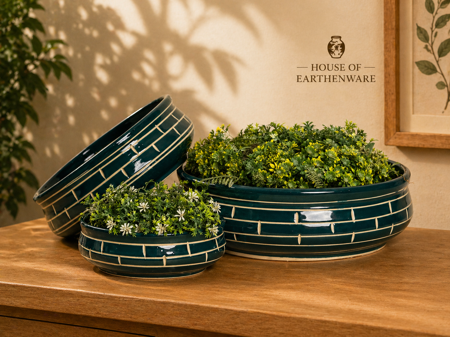 Ceramic Planter Set (Set of 3 – Big, Medium & Small)