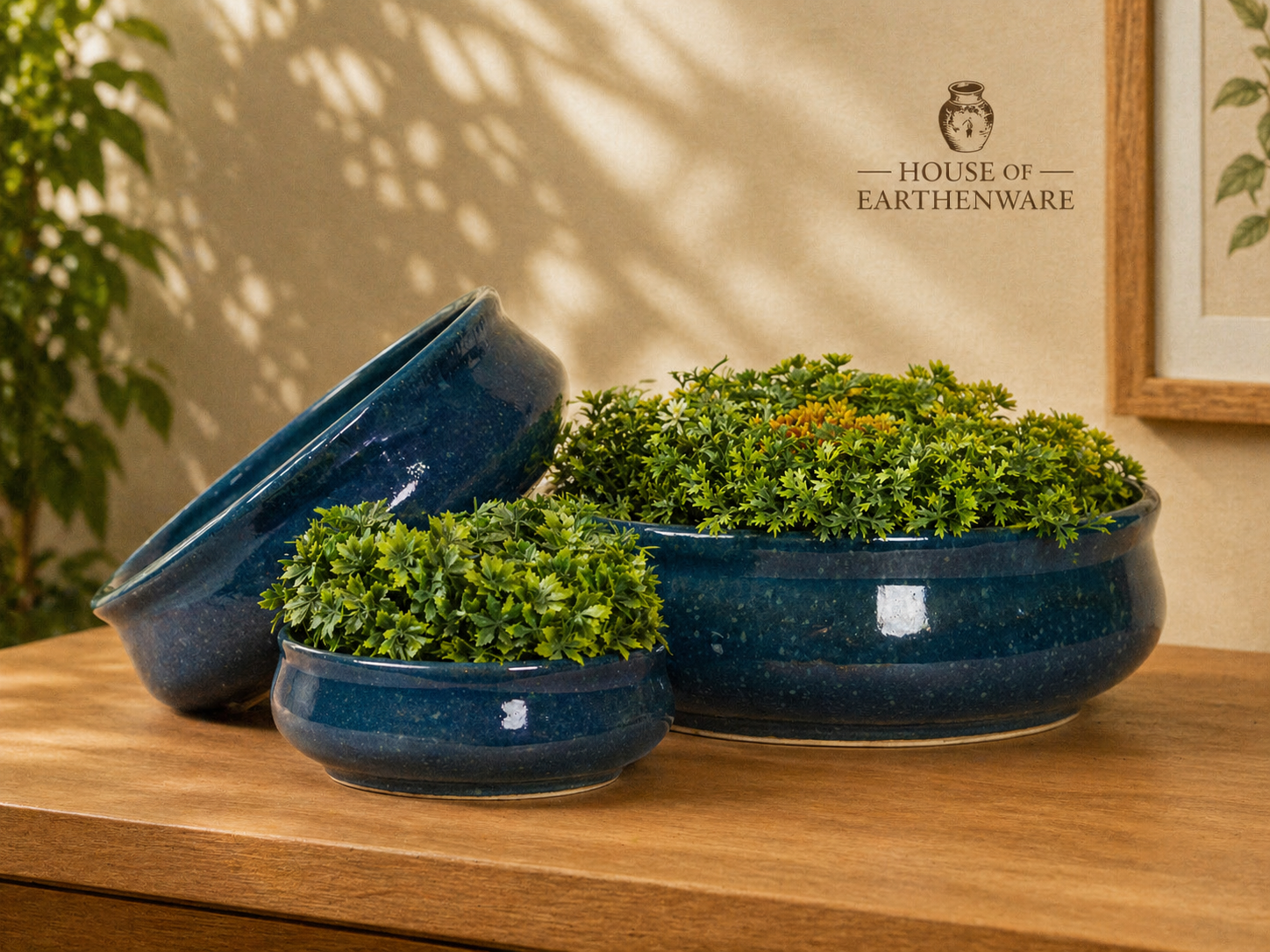 Ceramic Planter Set (Set of 3 – Big, Medium & Small)