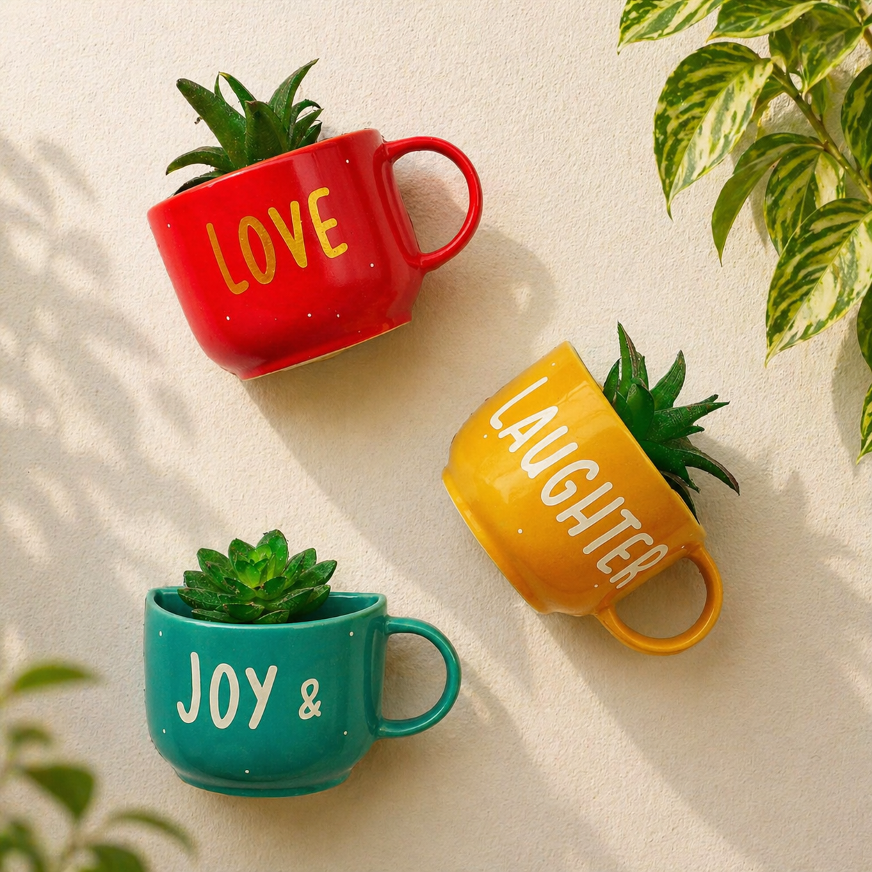 Hanging Mug Planters (Set of 3)