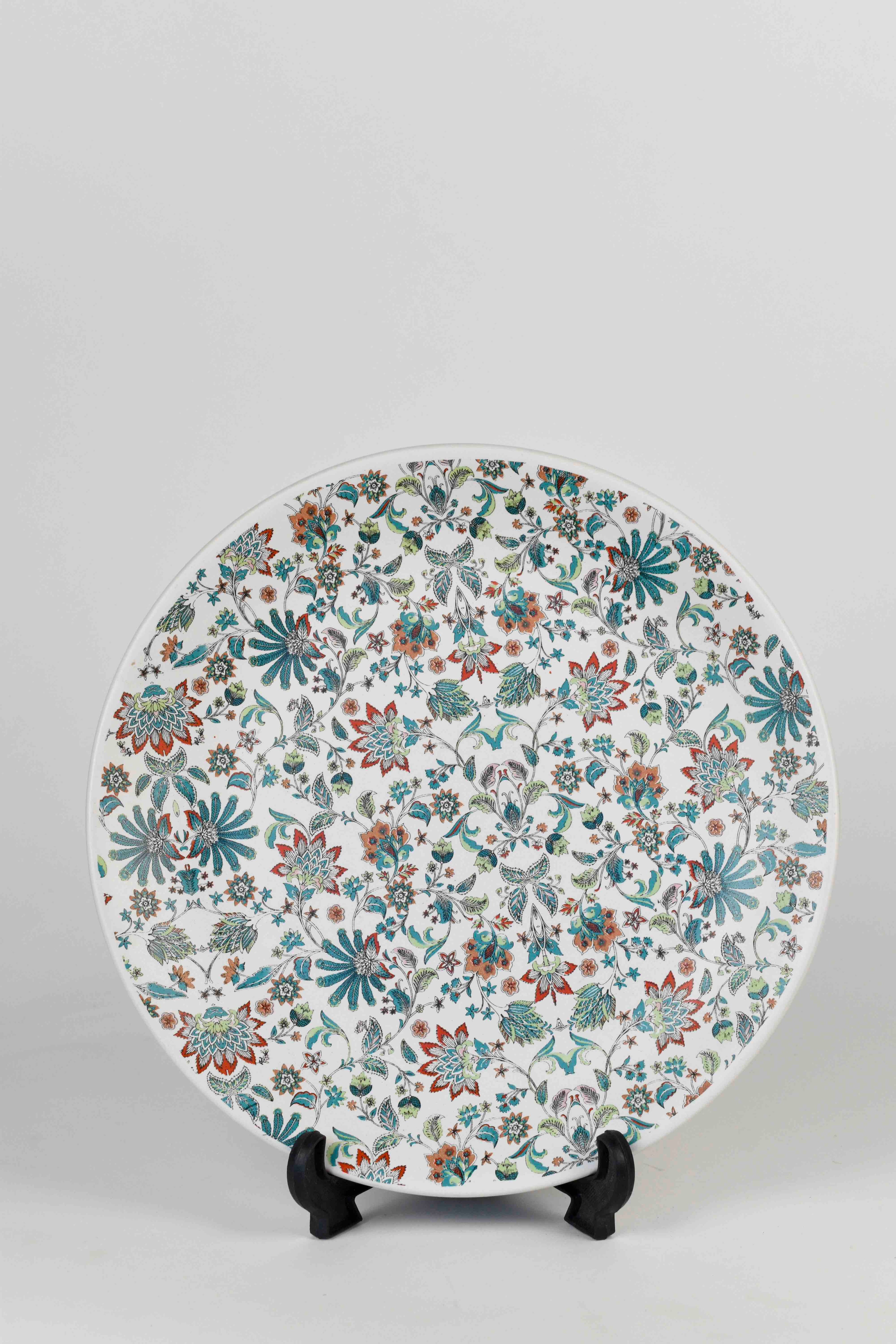 Floral Ceramic Dinner Set – 19 Piece Elegant Tableware