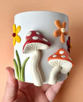 Mushroom Ceramic Planter