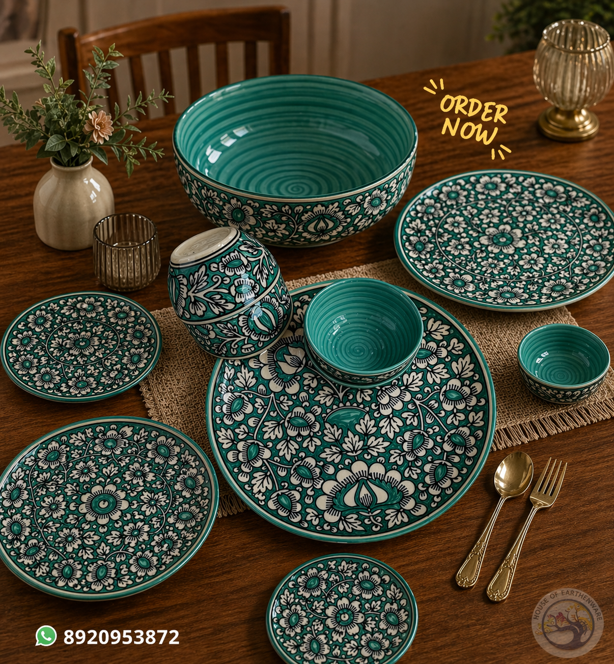 Emerald Heritage Dining Set