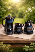 Tea Set – Deep Blue Glaze for Timeless Tea Moments